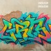Tło fotograficzne – Kolorowe graffiti na zniszczonej ścianie | 3673